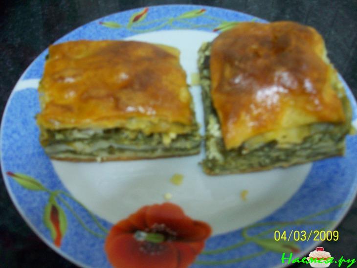 Пирог со шпинатом и брынзой Пирог со шпинатом и брынзой