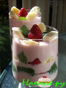 Фруктово-творожный десерт за 10 минут Фруктово-творожный десерт за 10 минут