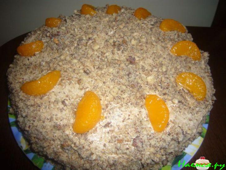 Мандариново-кофейный торт