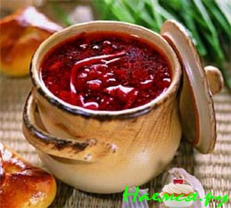 Борщ Украинский со свиной грудинкой