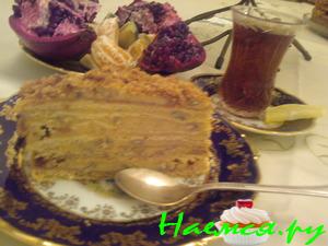 Торт 'Рыжик' заварной, медовый 