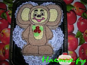 Торт 'Чебурашка' на детский праздник