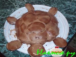 Торт "Черепаха" в сметанно-шоколадном креме
