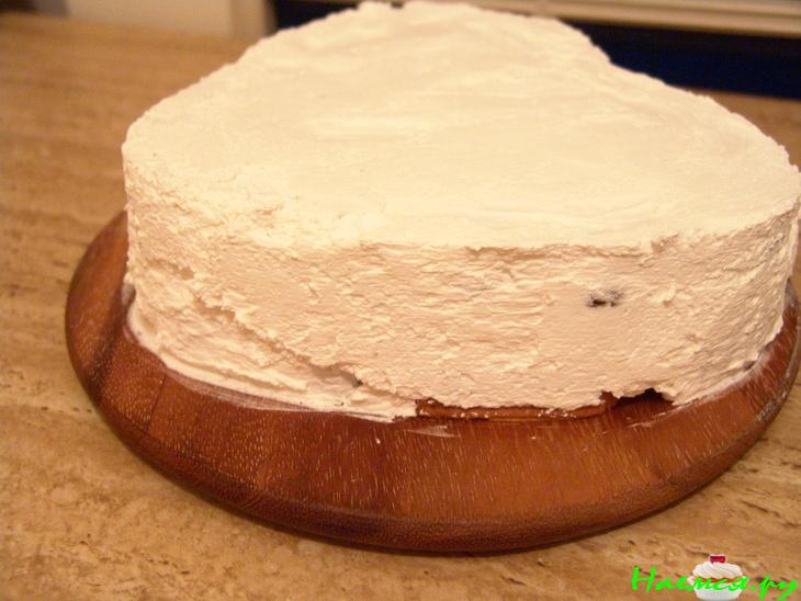 Торт бисквитный без выпечки 