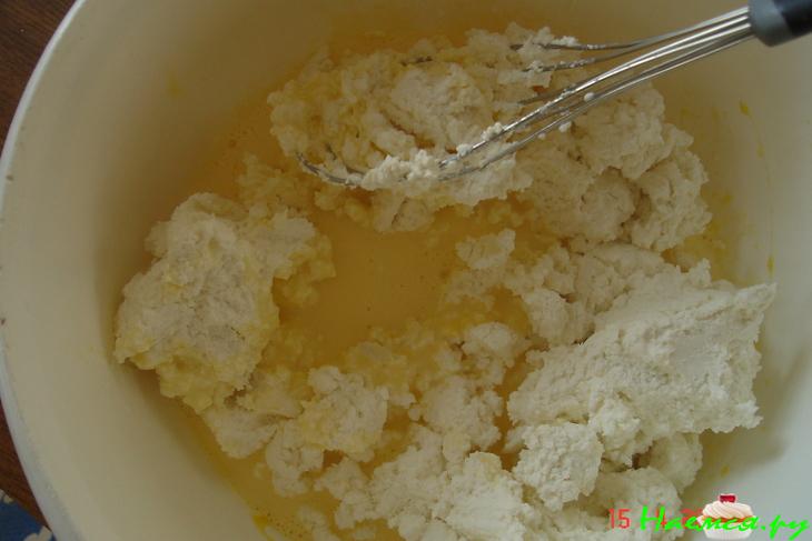 Открытый пирог с творогом Открытый пирог с творогом