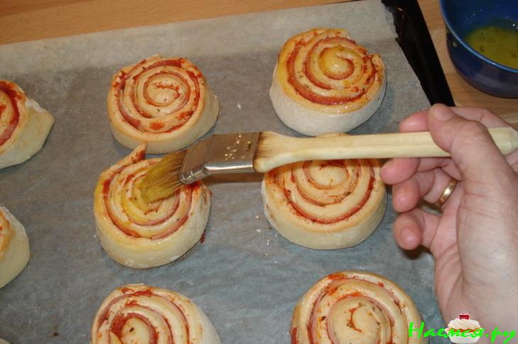 Пицца - рулетики