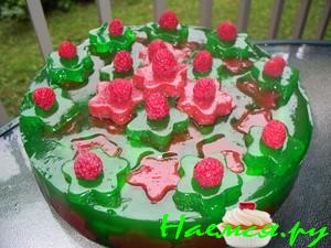 Фруктово-желейный торт