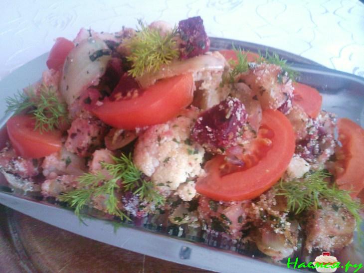 Овощи в панировке (легко и просто)