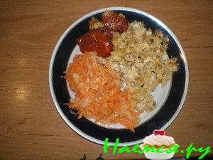 Скроб с помидорами (яичница)