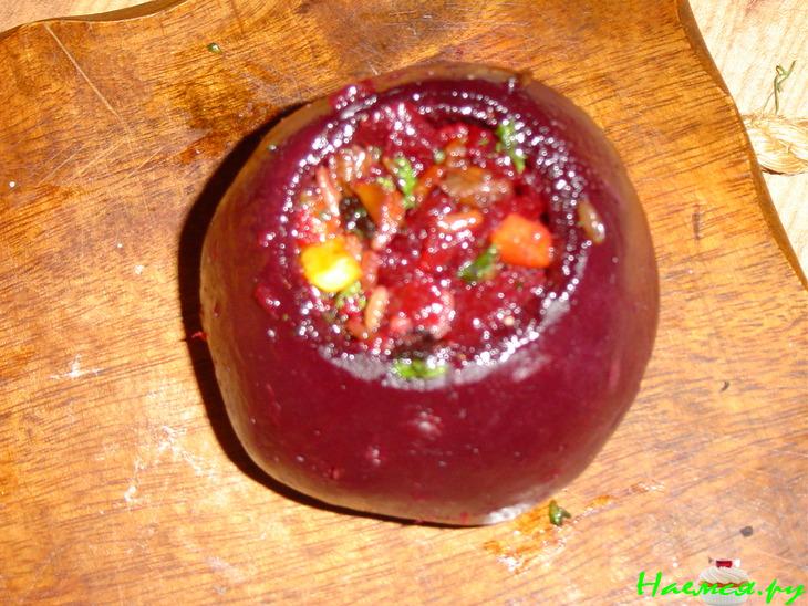 Свекла, фаршированная рисом и овощами Свекла, фаршированная рисом и овощами