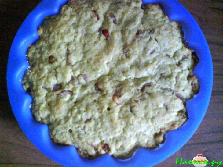 Кекс с колбасой и двумя сырами&nbsp; 