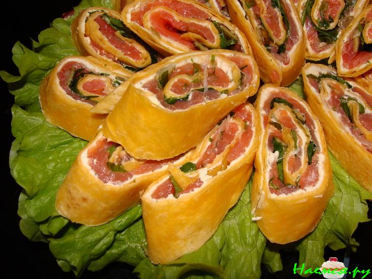 Ролы из Мексиканских, сырных Tortillas