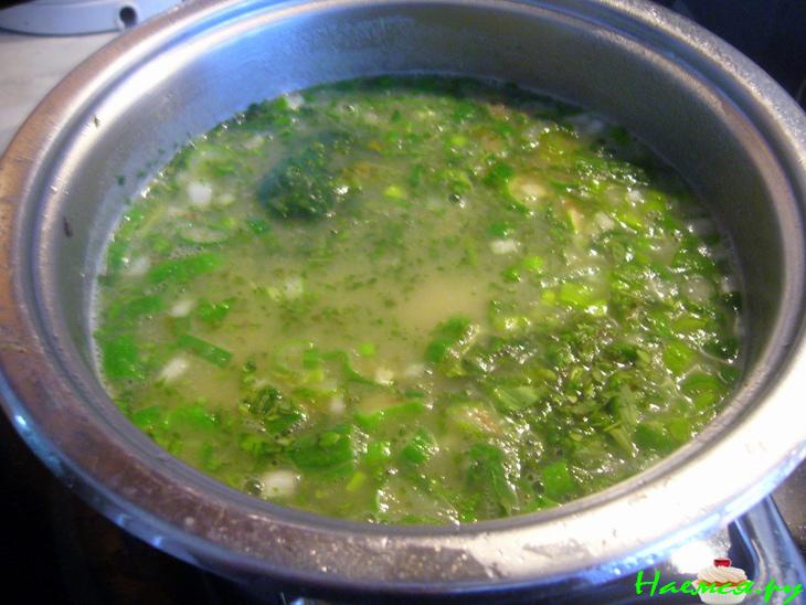 Зеленый суп-крем "В ожидании весны"