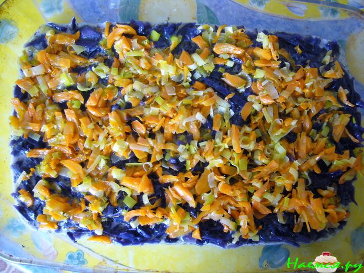 Сёмга на овощной подушке