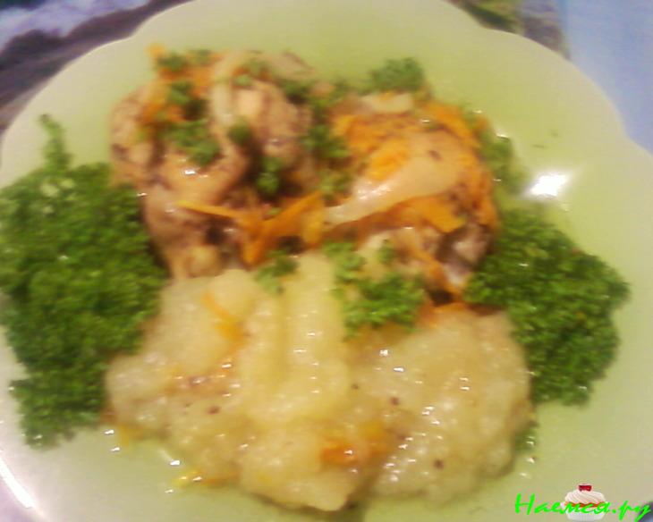 Куриные бёдра в дыне Куриные бёдра в дыне