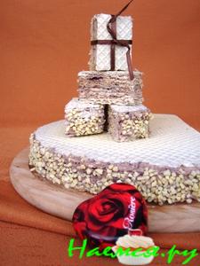 Вафельный тортик с джемом