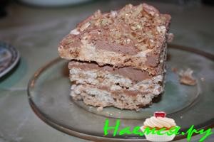 Киевский торт с шоколадным кремом
