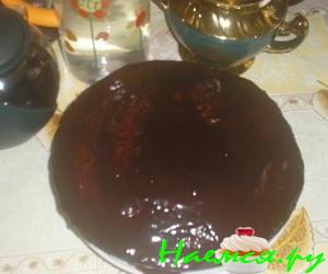 Кисельный пирог в глазури, типа Шарлотка Кисельный пирог в глазури, типа Шарлотка