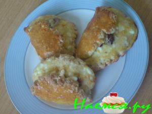 Сочни овсяные с сушенной клюквой и творогом