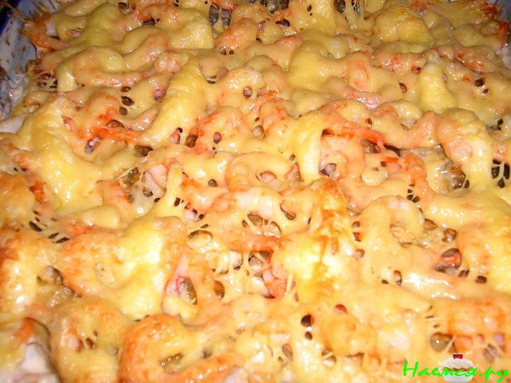 Пеленгасы с креветками в сливках Пеленгасы с креветками в сливках