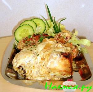 Курятина под "белым" соусом из хрена Курятина под "белым" соусом из хрена