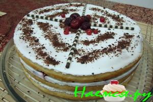Торт с вишней