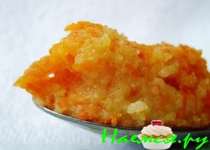 Каша манная с морковью