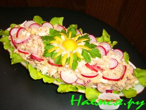 Салатик с тунцом и редиской Салатик с тунцом и редиской
