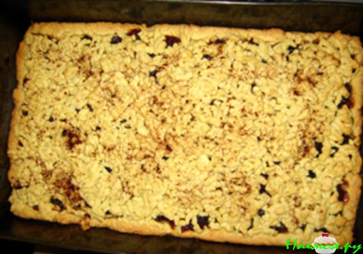 Тертый пирог с вареньем Тертый пирог с вареньем