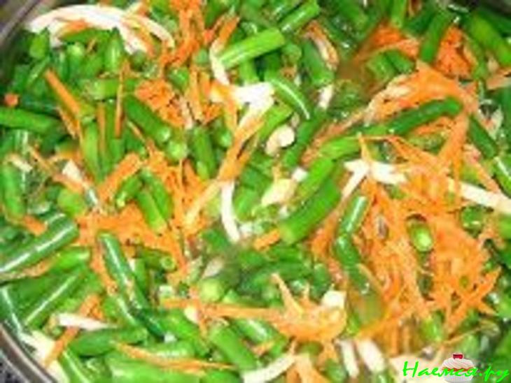 Кролик в томатном соусе с фасолью