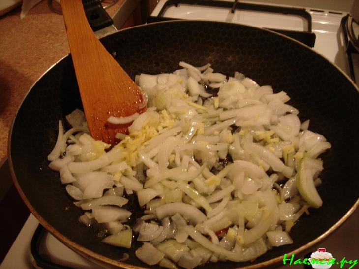 Нут с грибами и шпинатом Нут с грибами и шпинатом