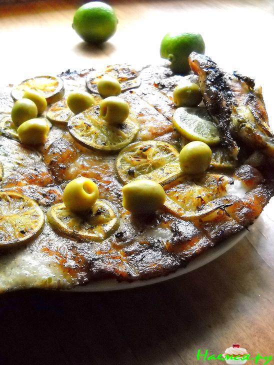 Пангасиус, приготовленный на углях дерева грецкого ореха 