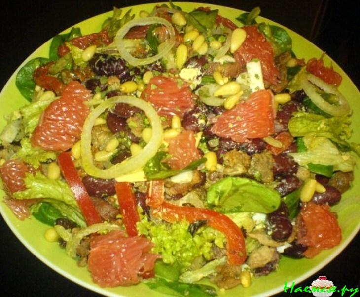 Салат "Фасолька с грейпфруктом"