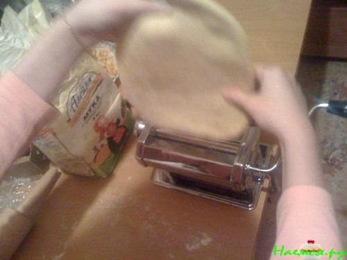 Домашняя лапша с сыром