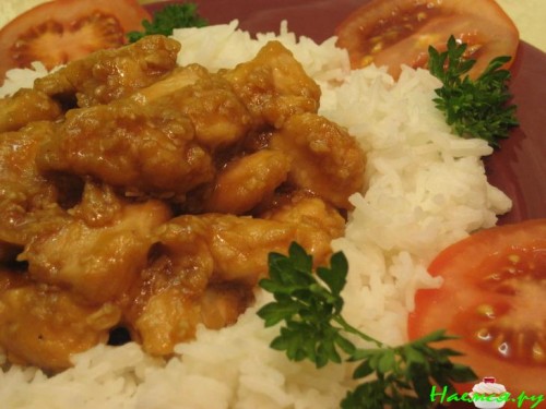 Курица в кунжуте