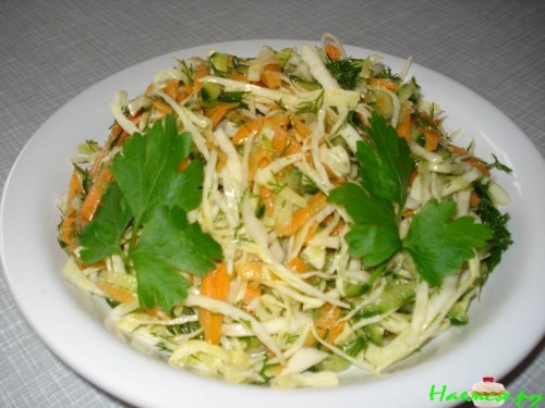 Салат "Капустник" быстрый и вкусный