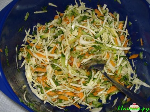 Салат "Капустник" быстрый и вкусный