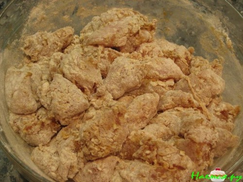 Курица в кунжуте