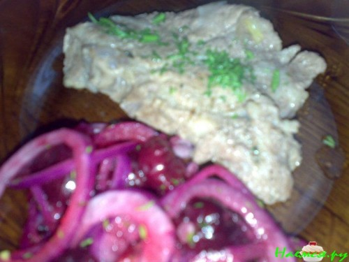 Свинина тушеная в пиве