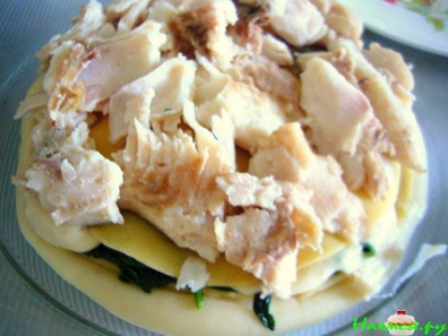 Лазанья с рыбкой ну ооочень вкусная!