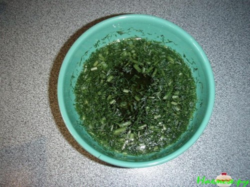 Домашняя лапша на настое укропа