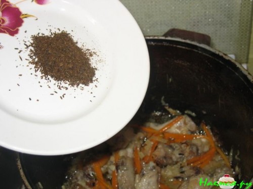 Гречневый "плов" с куриными крылышками