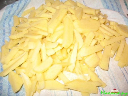 Картошка жареная с чесночком