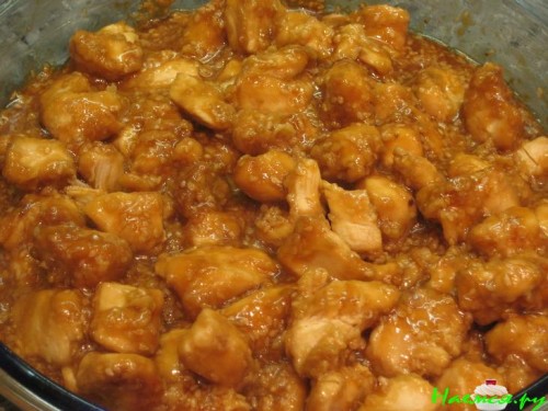 Курица в кунжуте