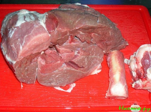 Баранина, фаршированная сулугуни