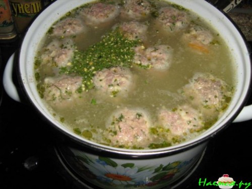 Суп из фрикаделек