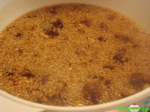 Курица в кунжуте