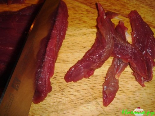 Говядина +печень с кунжутными семечками