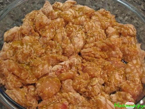 Курица в кунжуте