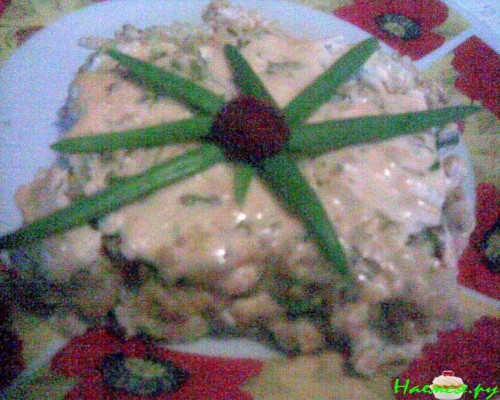 Нежная рисовая запеканка